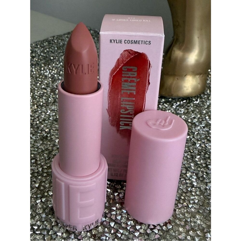 Kylie Cosmetics Crème Lipstick 613 Nude Taupe Brown Satin Finish Women